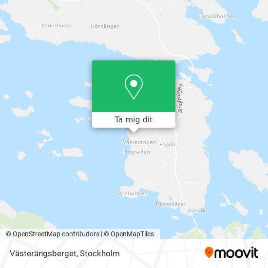 Västerängsberget karta