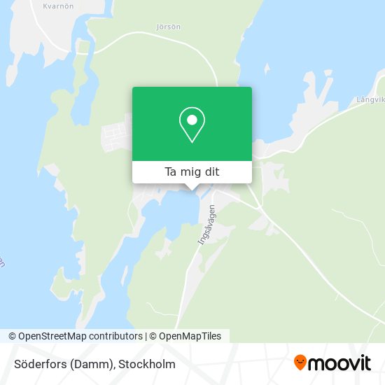 Söderfors (Damm) karta