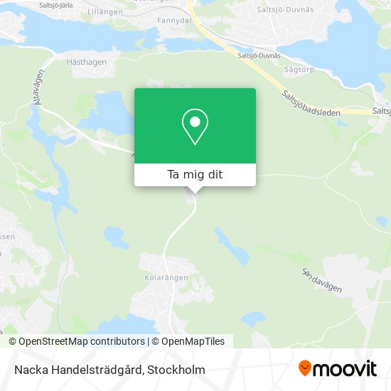 Nacka Handelsträdgård karta