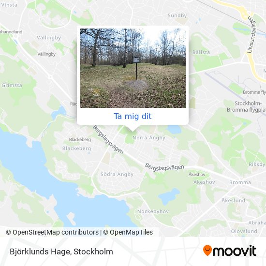 Björklunds Hage karta