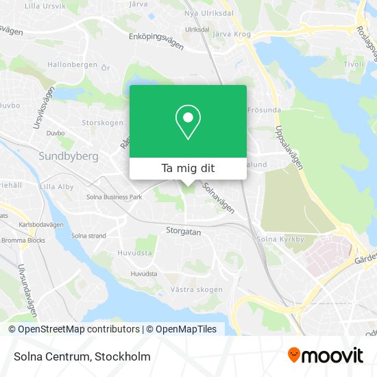 Solna Centrum karta