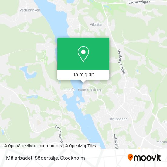 Mälarbadet, Södertälje karta