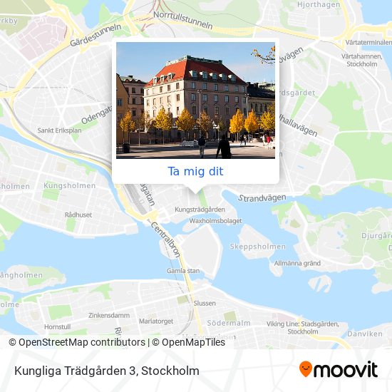 Kungliga Trädgården 3 karta