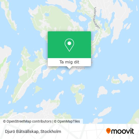 Djurö Båtsällskap karta