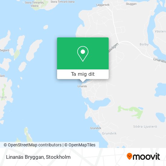 Linanäs Bryggan karta