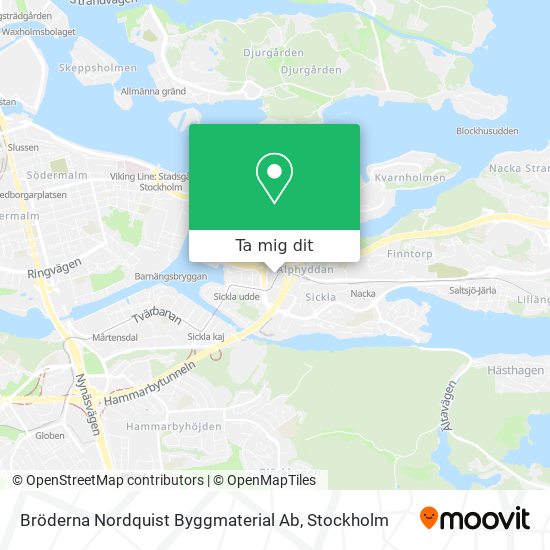 Bröderna Nordquist Byggmaterial Ab karta