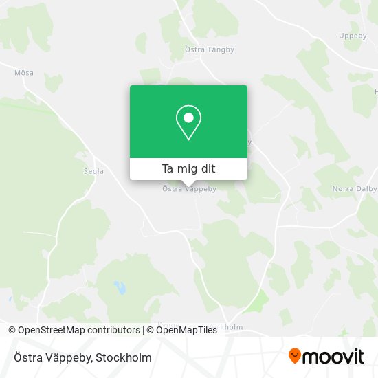 Östra Väppeby karta