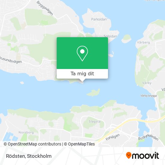 Rödsten karta