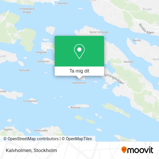 Kalvholmen karta