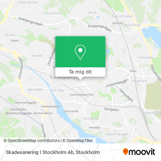 Skadesanering I Stockholm Ab karta