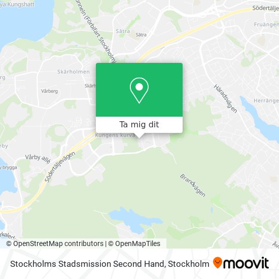 Stockholms Stadsmission Second Hand karta