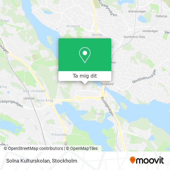 Solna Kulturskolan karta