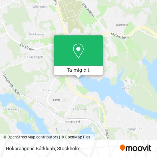 Hökarängens Båtklubb karta