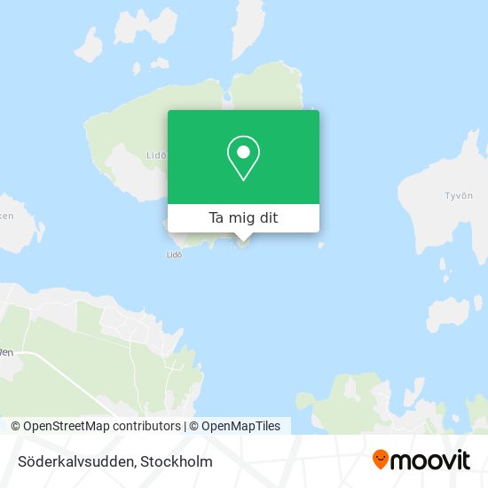 Söderkalvsudden karta