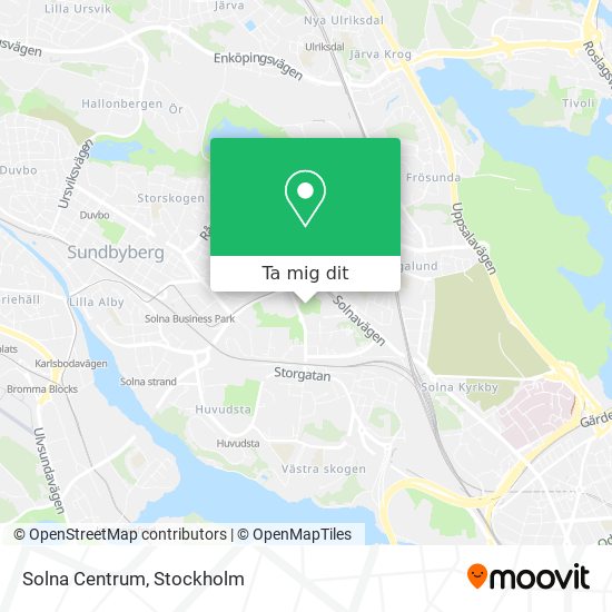 Solna Centrum karta