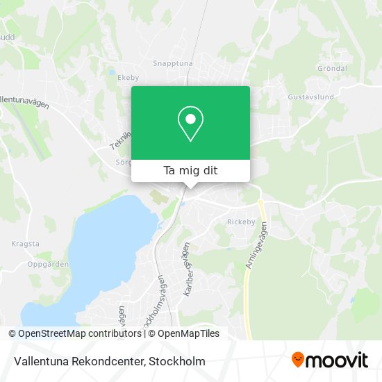 Vallentuna Rekondcenter karta