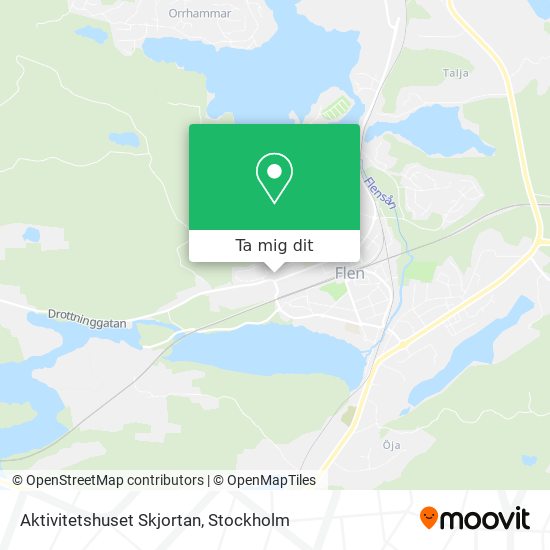 Aktivitetshuset Skjortan karta