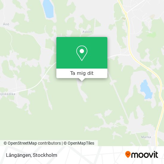 Långängen karta