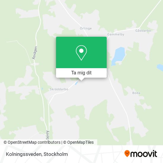 Kolningssveden karta