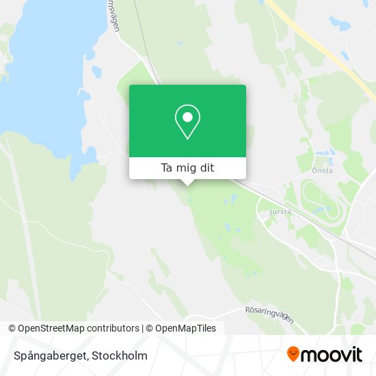 Spångaberget karta