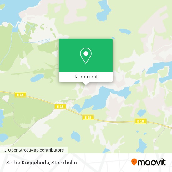 Södra Kaggeboda karta