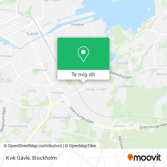 Kvik Gävle karta