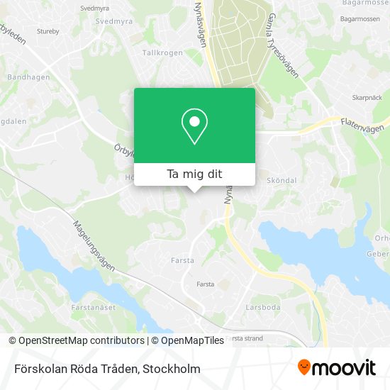 Förskolan Röda Tråden karta