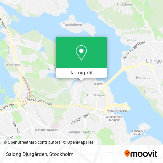 Salong Djurgården karta