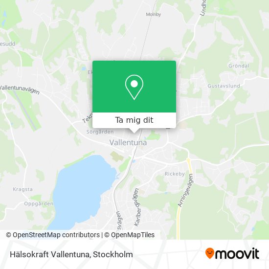 Hälsokraft Vallentuna karta