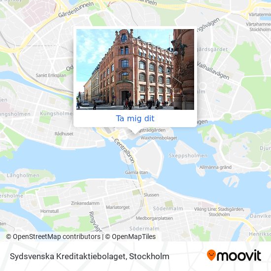 Sydsvenska Kreditaktiebolaget karta