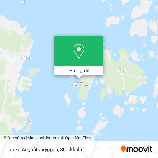 Tjockö Ångbåtsbryggan karta