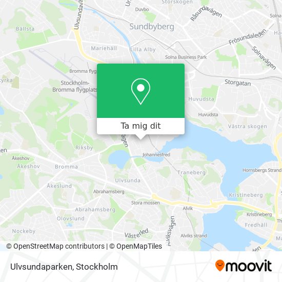 Ulvsundaparken karta