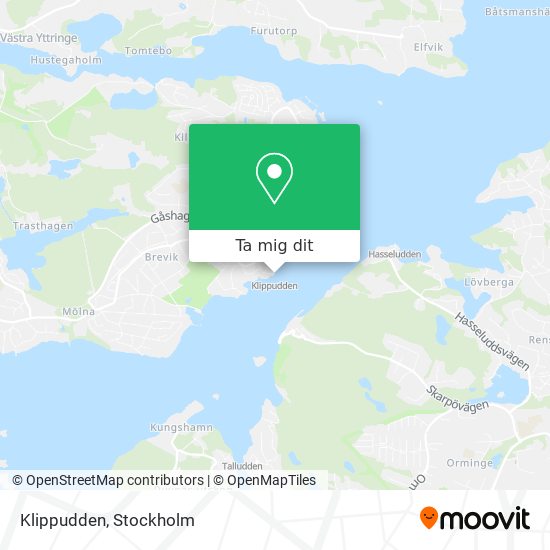 Klippudden karta