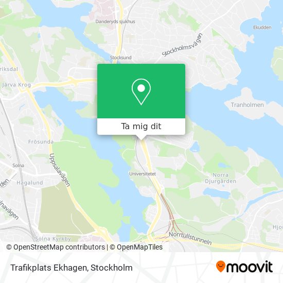 Trafikplats Ekhagen karta