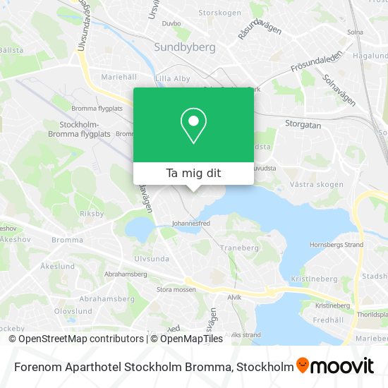 Forenom Aparthotel Stockholm Bromma karta