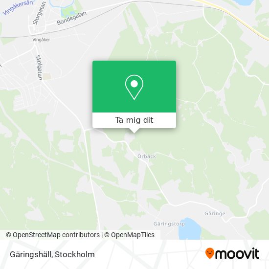 Gäringshäll karta