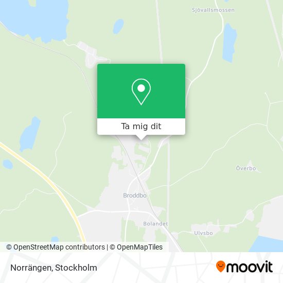 Norrängen karta