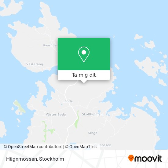 Hägnmossen karta