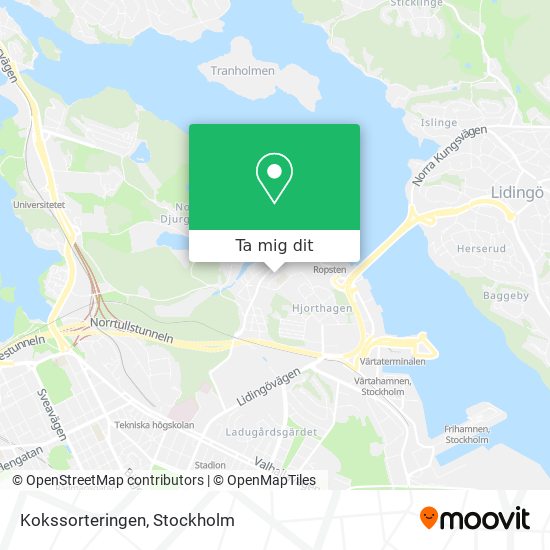 Kokssorteringen karta