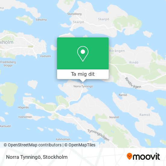 Norra Tynningö karta