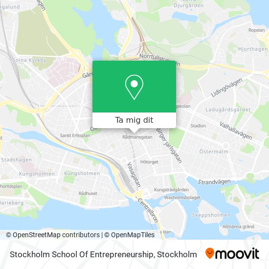 Stockholm School Of Entrepreneurship karta