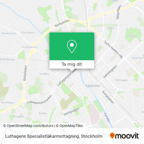 Luthagens Specialistläkarmottagning karta