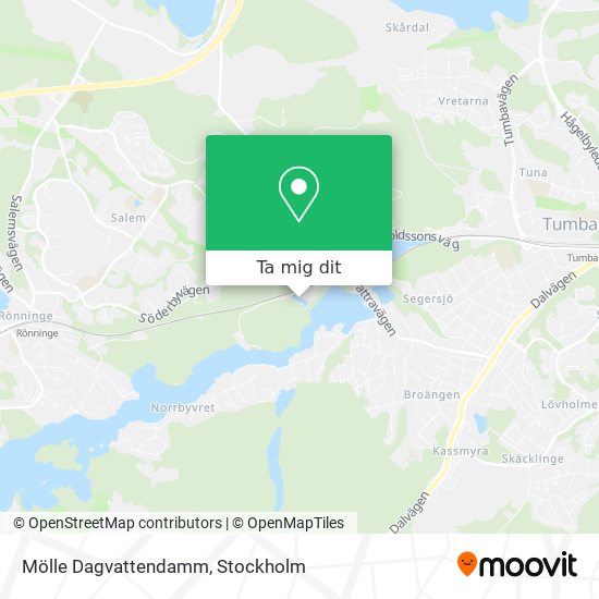 Mölle Dagvattendamm karta