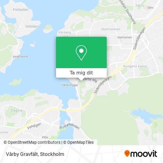 Vårby Gravfält karta