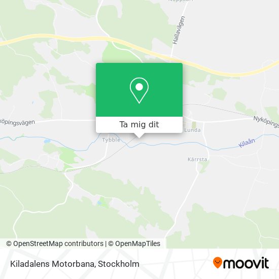 Kiladalens Motorbana karta