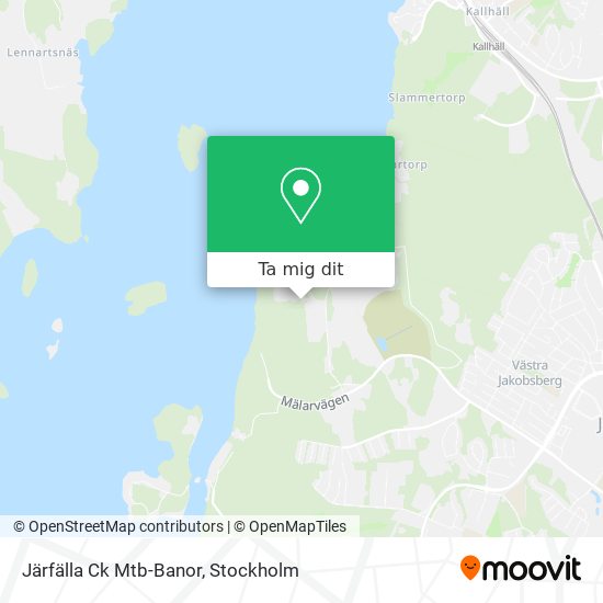 Järfälla Ck Mtb-Banor karta