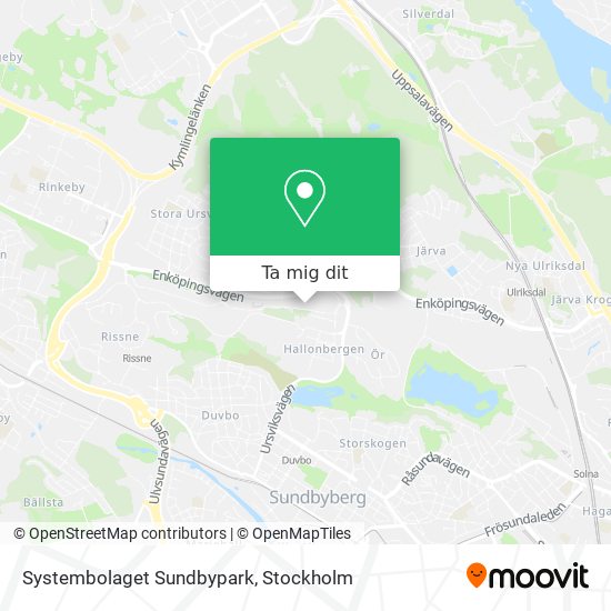 Systembolaget Sundbypark karta