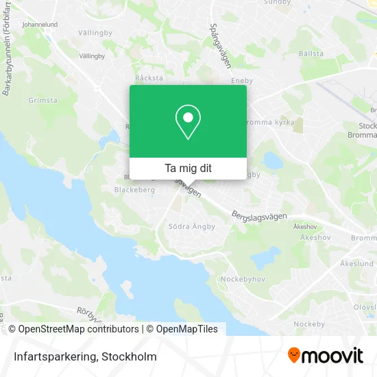 Infartsparkering karta