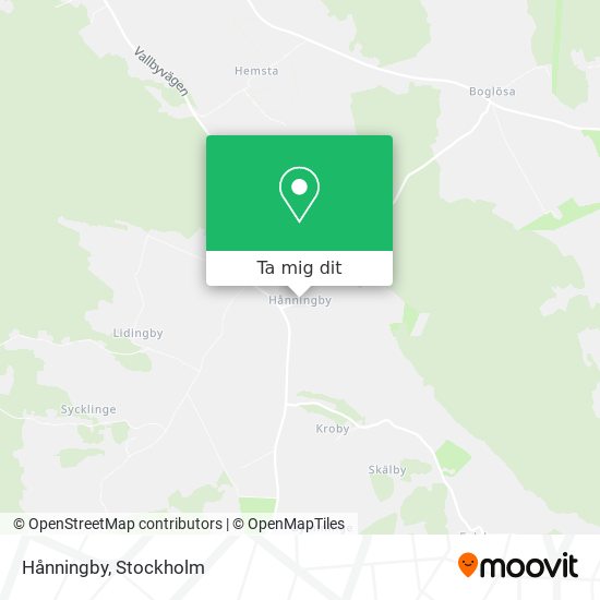 Hånningby karta