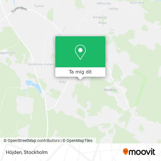 Höjden karta